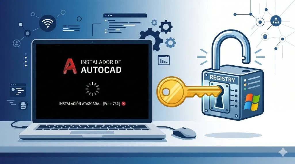 AutoCAD no se instala después de desinstalar una versión anterior no oficial: la causa que nadie te cuenta (y cómo solucionarlo en 5 minutos)